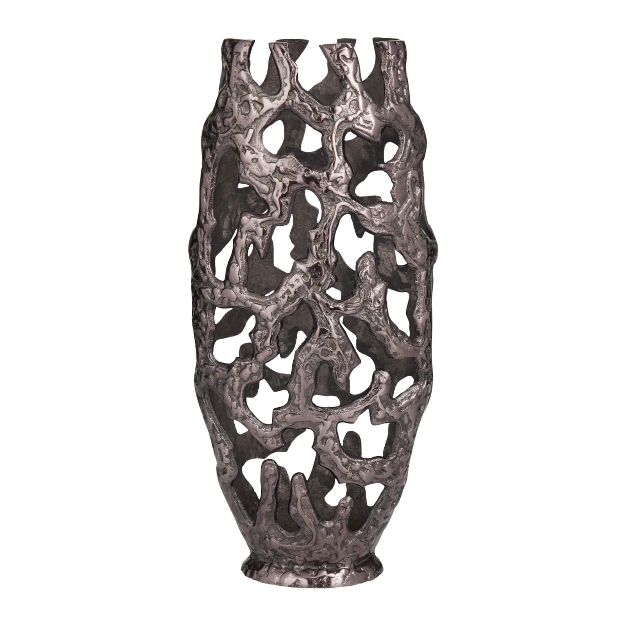 20" Contemporary Aluminum Vase